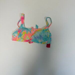 Xhilaration Tie Dye Ribbed Bralette Bikini Top D/DD